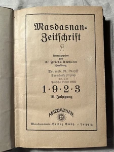 Masdasnan-Zeitschrift 1924/25, 17. /18. Jahrgang komplett (Mazdaznan) - RAR - Bild 1 von 4