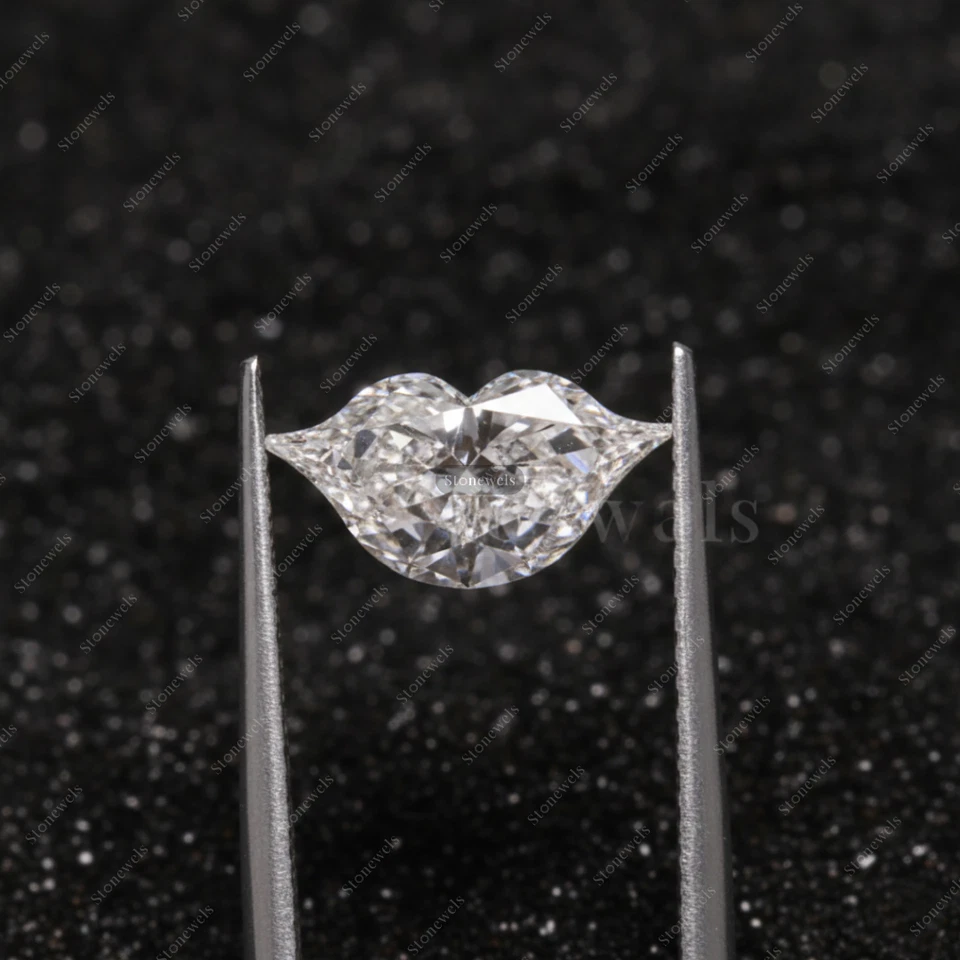 Lip Lab Grown Diamond Fancy Cut IGI Certified VVS-VS Clarity DEF CVD HPHT 1ct - Image 1 of 4