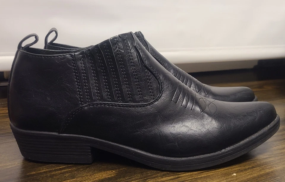 Botines de cuero vegano para mujer Charles Albert negros talla 6 Foto 1 de 4