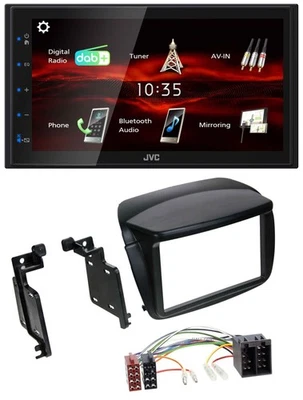 JVC USB Bluetooth MP3 DAB 2DIN Autoradio für Fiat Doblo ab 10 Opel Combo ab 12 - Bild 1 von 4
