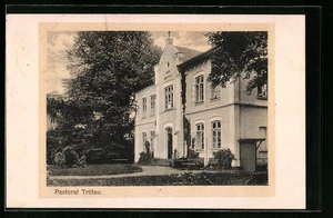 Ansichtskarte Trittau, Pastorat mit Vorgarten 1914  - Picture 1 of 2