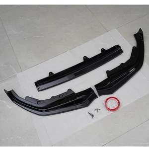 Glossy Black Front Bumper Lip Spoiler Splitters Fits BMW G20 M3 M Sport 2019-22 - Picture 1 of 14