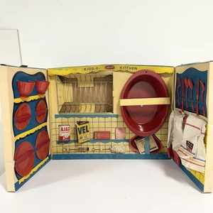 Vintage Kidd-E-Kitchen Amsco Doll E Toys Cardboard Box Toy Ajax Vel Brillo - Bild 1 von 24