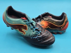 Puma PWR-C 1.12 Fußball Stollen Schuhe Futbol Herren Größe US 9,5 SELTEN blau/orange - Bild 1 von 17