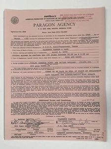 Clarence Carter Concert Contract 1975 Texarkana TX - Picture 1 of 1