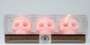 Halloween PINK Skull CANDLE PACK NEW!