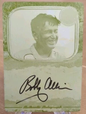 2010 Press Pass Legends Yellow Printing Plate Auto 1/1 Bobby Allison - Image 1 of 2