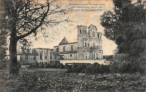 Wallfahrtskirche Crossen nach der Zerstörung durch die Russen 1914 AK - Bild 1 von 2