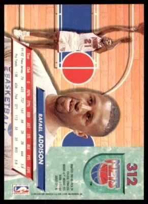 1992-93 Fleer-Ultra Rafael Addison Basketball Cards #312 - Image 1 of 2
