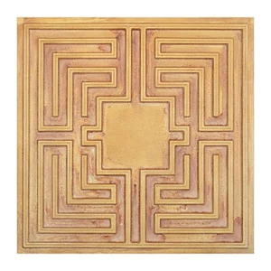 Victoria style ceiling tiles wainscoting for Cafe PL25 Vintage brown gold 10pcs - Picture 1 of 23