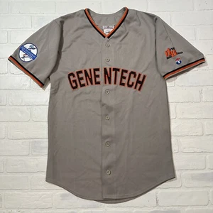 Genentech Baseball Jersey Mens Medium SF Giants Colorway Biotechnology - Picture 1 of 18