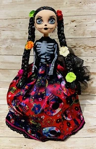 Frida Catrina Tag der Toten Puppe Muñeca De Frida Catrina Dia de Los Muertos - Bild 1 von 12