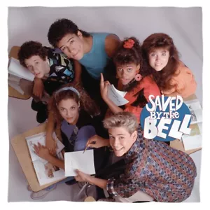 Saved By The Bell "Group Shot" Bandana 22" x 22" - Picture 1 of 1
