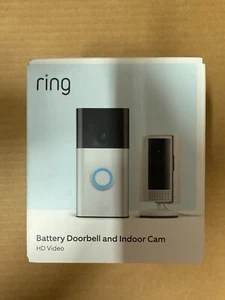 Sealed Ring Starter Set with Battery Doorbell and Indoor Camera HD Video #8344 - Picture 1 of 1