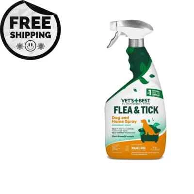 Vet's Best Flea and Tick Home SprayFlea Treatment for Dogs 32ozwith FREESHIPPING - Image 1 of 4