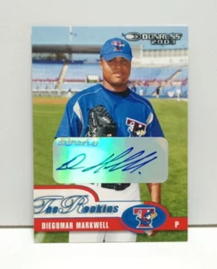 Diegomar Markwell 2003 Donruss The Rookies #50 Autograph Auto Card Brewers /1000 - Picture 1 of 2