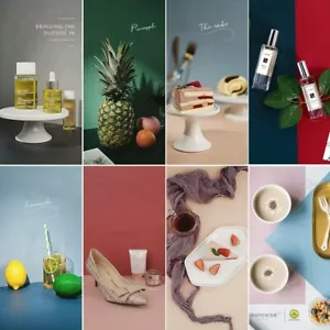 Carta da sfondo a colori Morandi Dual Side per fotografia prodotto cereali alimentari - Foto 1 di 16