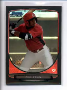 PHIL ERVIN 2013 BOWMAN CHROME #BDPP66 ROOKIE BLACK REFRACTOR #01/35 AJ3392 - Picture 1 of 1