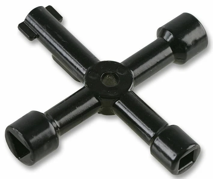 DURATOOL - 4-Way Universal Service Meter Cupboard Utility Key - Image 1 of 1