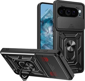 Shockproof Armour Ring Stand Case für Google Pixel 9 Pro XL, Pixel 8 Pro, Pixel 8A - Bild 1 von 11