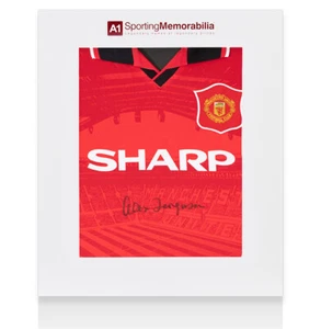 Sir Alex Ferguson Signed Manchester United Shirt - 1996, Home - Gift Box - Picture 1 of 6