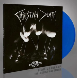 CHRISTIAN DEATH - EVIL BECOMES RULE, ORG 2022 EU BLUE vinyl LP, 250 COPIES! NEW! - Picture 1 of 1