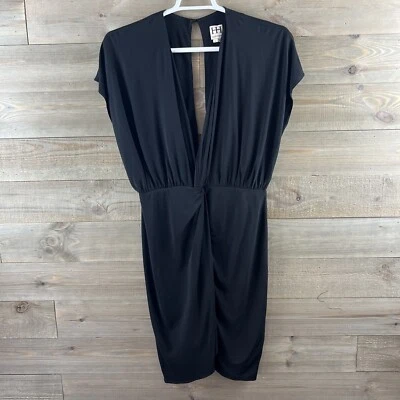 Vestido Haute Hippie Mujer Profundo V Espalda Abierta Negro Talla Grande Foto 1 de 4