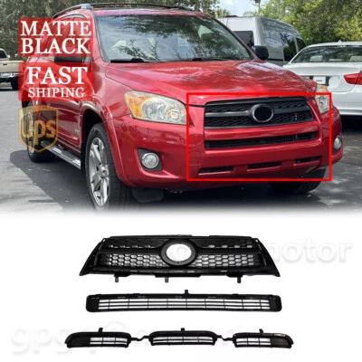 Juego de parachoques delantero superior inferior para Toyota RAV4 Base/Sport 2009-2012 Foto 1 de 4