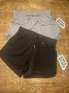 Neu Love & Sports grau & schwarz geprägte Shorts Größe Large (12-14) - Bild 1 von 4