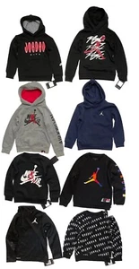 NIKE AIR JORDAN Little Boys Fleece Hoodies or Crewneck Sweatshirt; Sizes 4-7 NWT - Picture 1 of 13