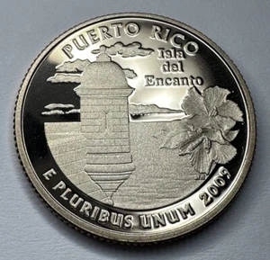 2009-S Puerto Rico Territorial *PROOF* Quarter 25cent Coin from Mint Proof Set. - Picture 1 of 9