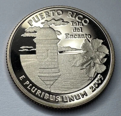 2009-S Puerto Rico Territorial GEM PROOF Quarter 25cent Coin from Mint Proof Set - Image 1 of 4