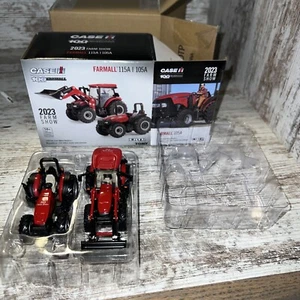 1/64th Scale Case IH Farmall 105A & 115A Loader 2023 Farm Show Edition Set Ertl - Picture 1 of 11