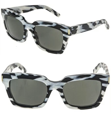 Gafas de sol unisex SAINT LAURENT SL1 BOLD 1 016 negras animales rayas cebra NEGRITAS1 Foto 1 de 4