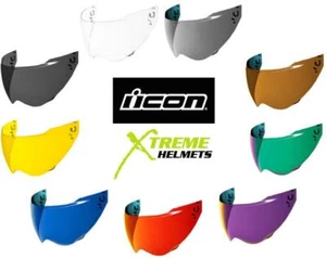 ICON Domain Shield Motorcycle Helmet ECE 22.06 Visor Anti-Fog - Picture 1 of 10