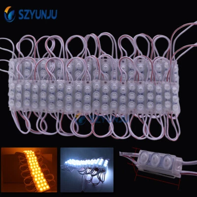 2835 SMD Injection 3LED Module with Lens Sign Backlight Waterproof  IP68 DC12V - Image 1 of 4