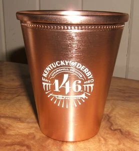 Woodford Reserve 2020 KENTUCKY DERBY Copper Mint Julep Cup WRONG DATE - Picture 1 of 2