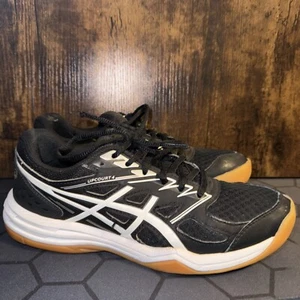 Mujer ASICS Upcourt 4 Negro Talla 8 1072A055 Indoor Court Atletas Usado - Imagen 1 de 6