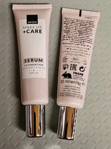 X2 Avon 3-in-1 Make-Up + Care Serum Foundation 2X 30ml SPF 30 245n Natural Beige - Picture 1 of 1