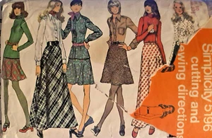 Vintage Sewing Pattern**Ladies Skirt 2 Lengths & a Top**Size 10**SIMPLICITY 5196 - Picture 1 of 2