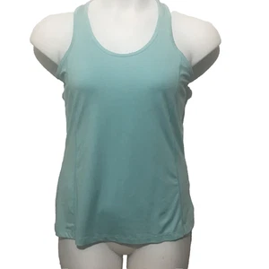 Columbia Damen Racerback leicht gestreiftes Tank Top Gr. M Aqua Athleisure Training - Bild 1 von 15