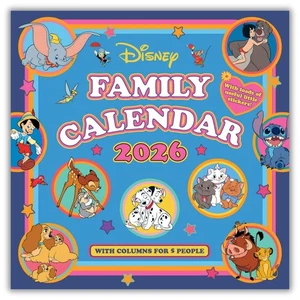 2026 Disney Classics Family Organiser Square Calendar – Official Product - Picture 1 of 7