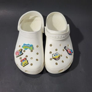 Crocs Clogs weiß 6 Herren 8 Damen Unisex mit Charms - Bild 1 von 9