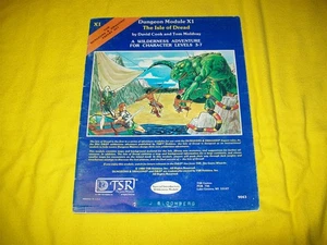 X1 THE ISLE OF DREAD DUNGEONS & DRAGONS TSR 9043 - 1 MODULE - Picture 1 of 2