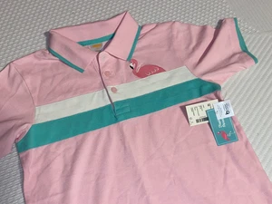 NWT GYMBOREE Boys Size 10 TROPICAL PARADISE FLAMINGO Short Sleeve Polo Shirt - Picture 1 of 3