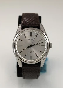 Seiko Uhr Herren Automatik Vintage 17 Jewels Edelstahl Leder WR weiß - Bild 1 von 6