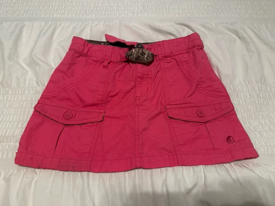 Falda cargo Carhartt rosa jóvenes niñas talla 8 usada en excelente estado  Foto 1 de 4