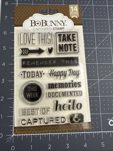 Bo Bunny Captured Stempelset Sprüche Pfeil Happy Day - Bild 1 von 8