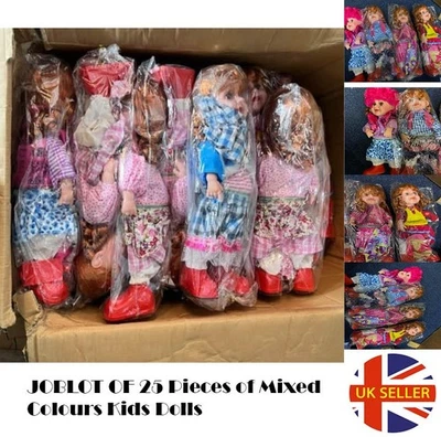 Lote de 25 muñecas para niños color mixto NUEVO al por mayor liquidación muñecas lote mezcla Foto 1 de 4