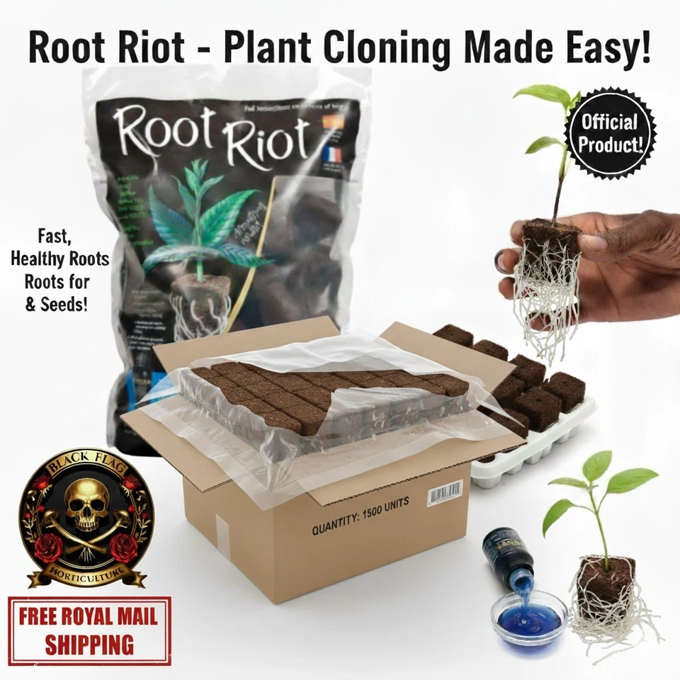 ROOT RIOT Propagation Cubes Tray Refill 24/50/100 BULK Cuttings Seeds Hydro Soil - Image 1 of 4